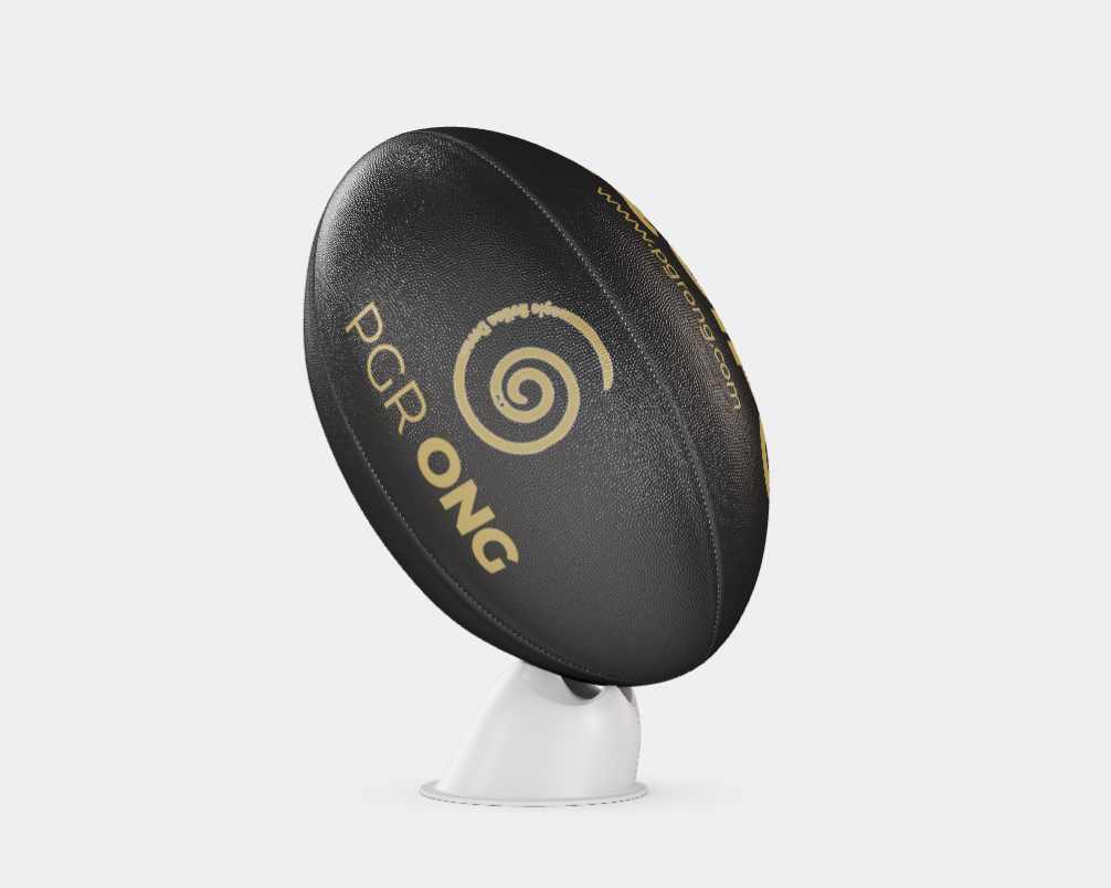Balón de rugby solidario